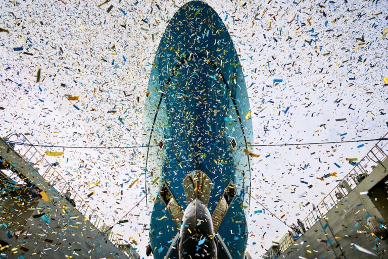 Launch Ceremony For Mega Yacht GO