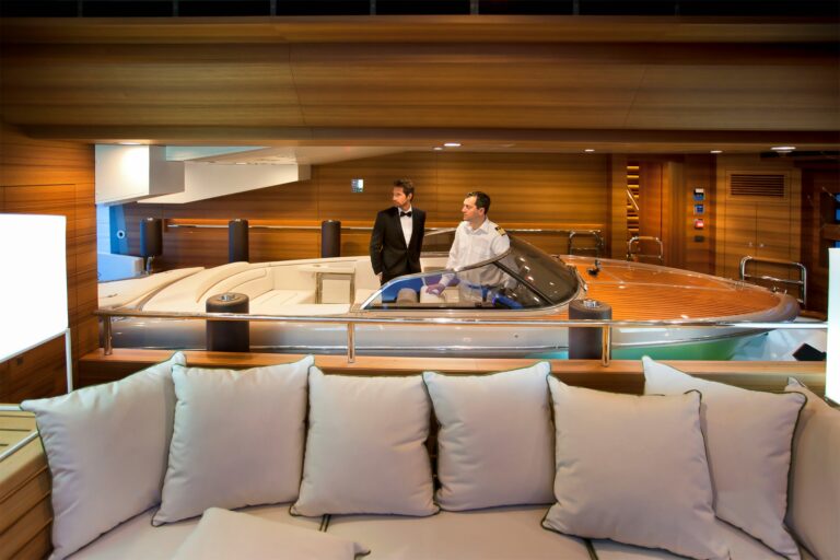 Leaving The Yacht On A Tender