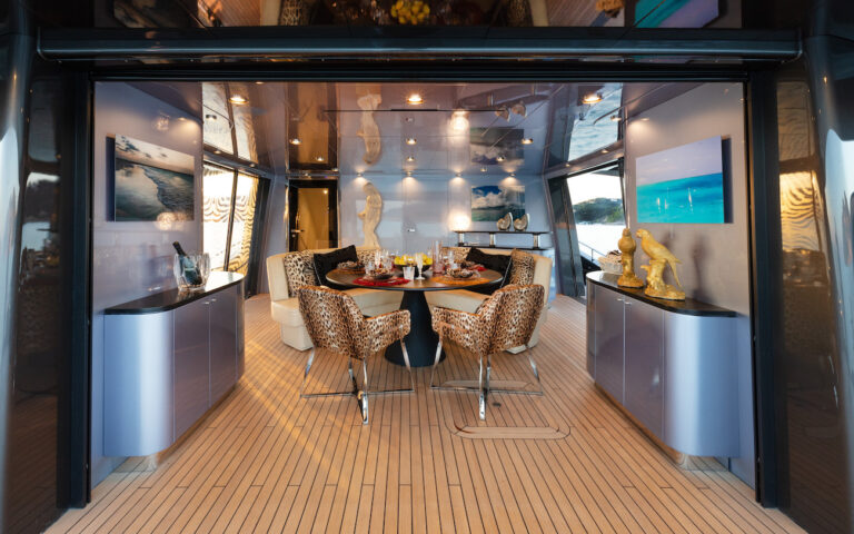 Looking Inside From Aft Deck
