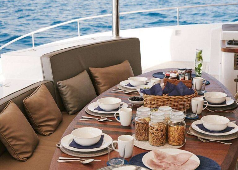Luxury Breakfast On Yacht
