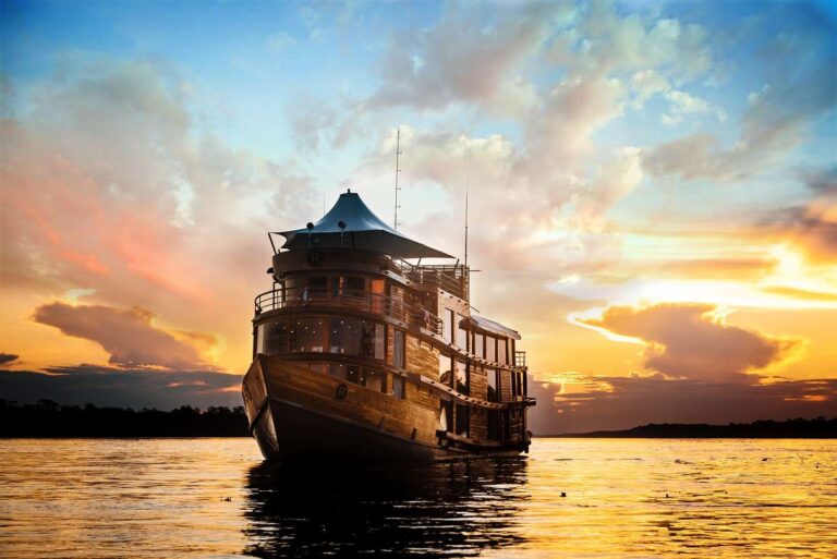 Luxury Yacht In The Amazonas