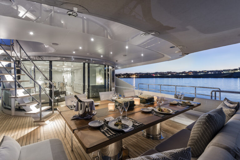 Main Deck Aft Dining In The Evening