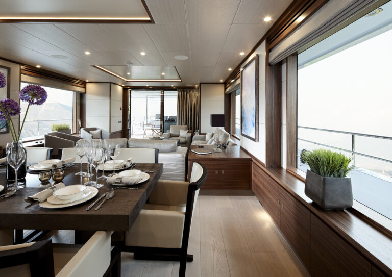 Main Saloon With A Dining Area