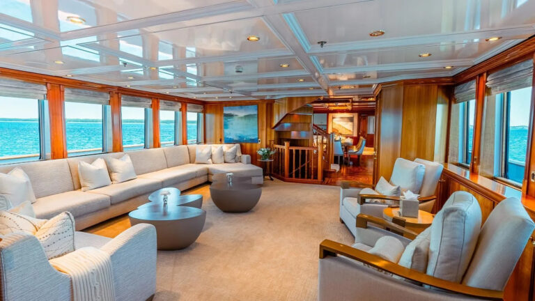Main Saloon With Sofa And Armchairs