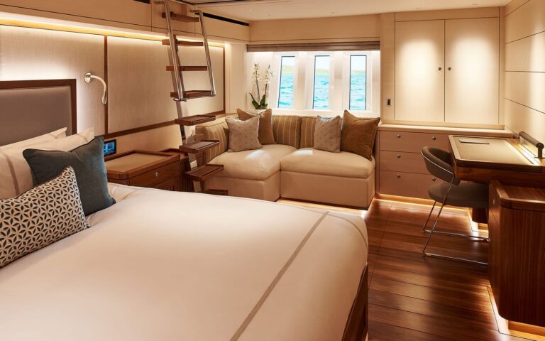 Master Cabin With Seating And Desk Area