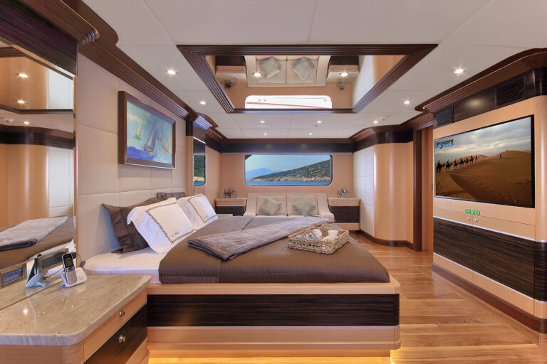 Master Suite With Huge TV