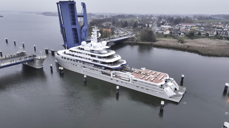 Mega Yacht SHACKLETON Under Build At Lurssen In Germany - Photo © DrDuu