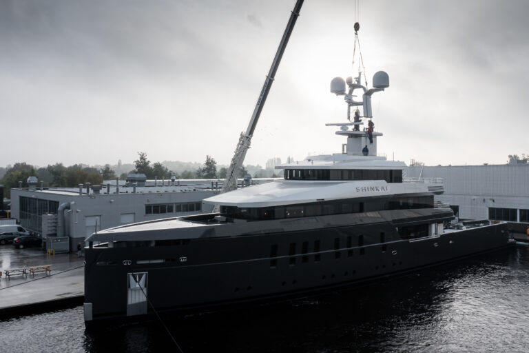 Motor Yacht SHINKAI Leaving Shed