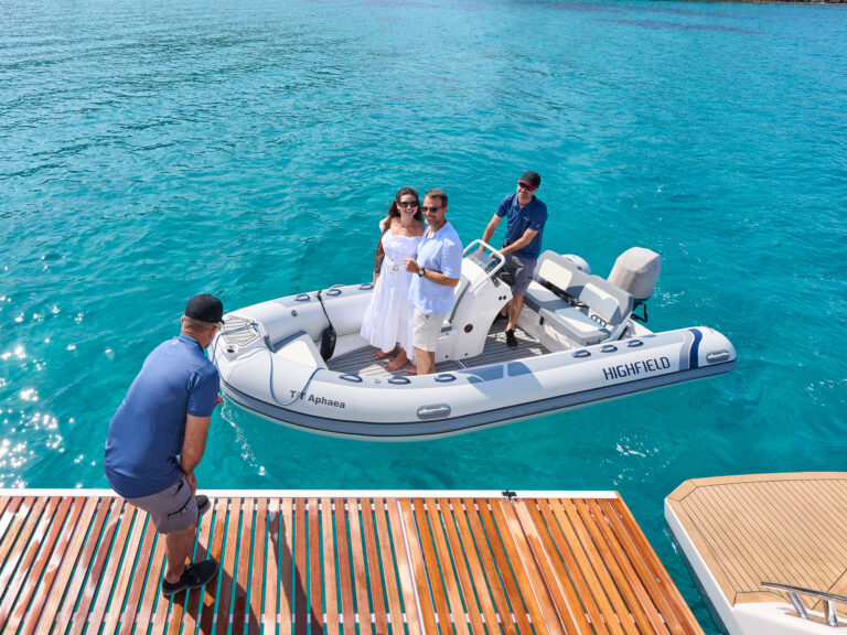 On A Yacht Tender