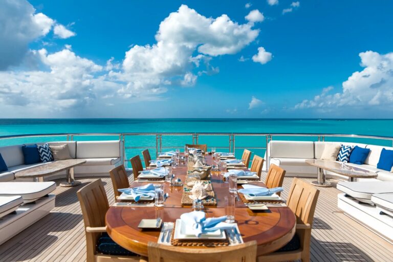 Opendeck Dining Area With Sea Views