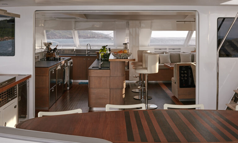 View from the aft deck