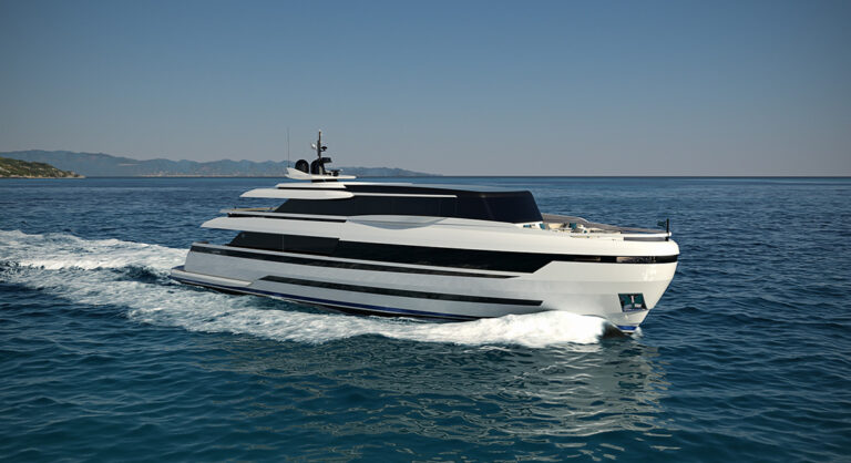 Profile Of The Motor Yacht