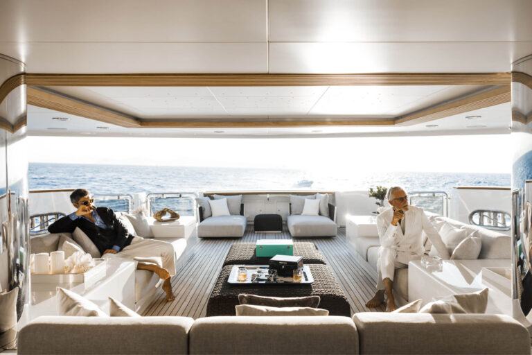 Relaxing On Aft Deck