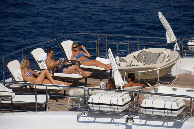 Relaxing On The Aft Deck