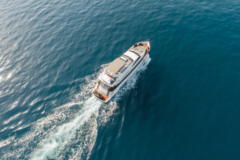 Running View Of The Yacht