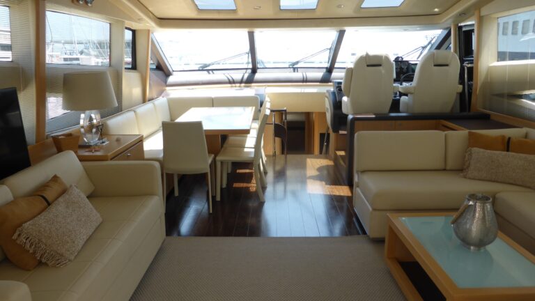 Main salon with dining