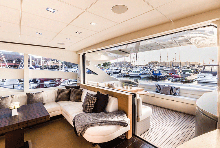 Saloon And Exterior Deck