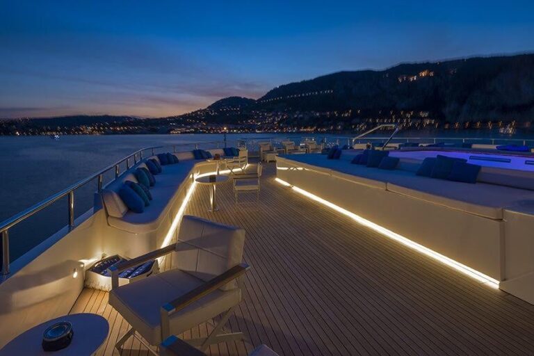 Serenity Aft Sun Deck By Night
