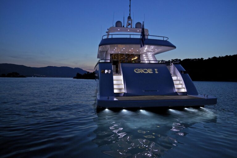 Stern View At Sunset
