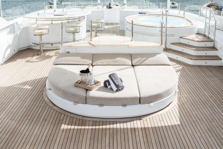 Sun Deck Jacuzzi And Sun Pads