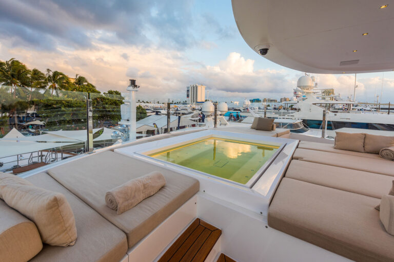 Sun Deck Jacuzzi With Sun Pads