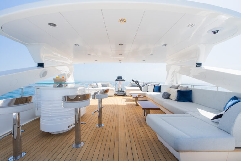 Sun Deck On The Yacht
