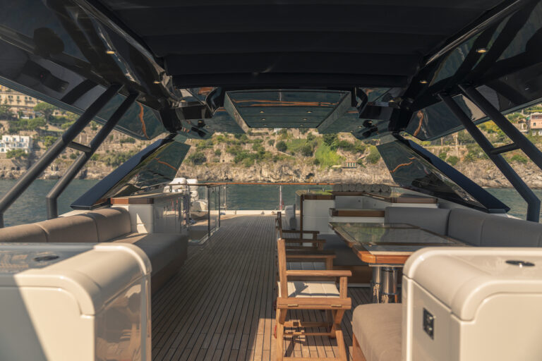 Sun Deck With Bar And Seating Area