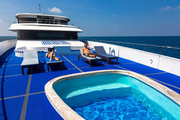 Sunbathing Next To Jacuzzi