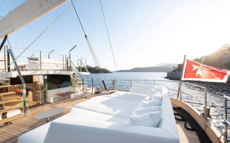 Sunbathing On Deck