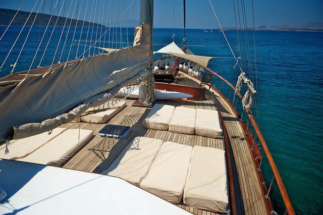 Sunbathing On Deck