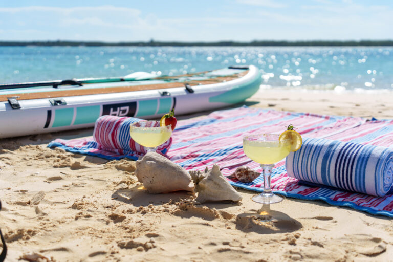 Sunbathing On The Beach
