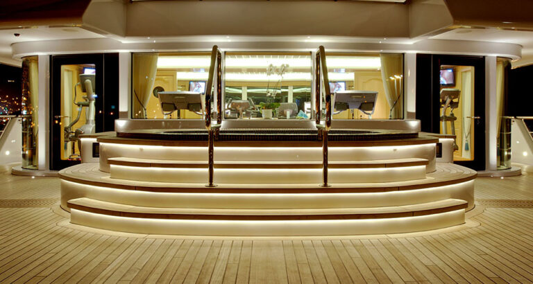 Sundeck Jacuzzi And Gym Area