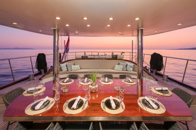 Sunset Dining On Deck