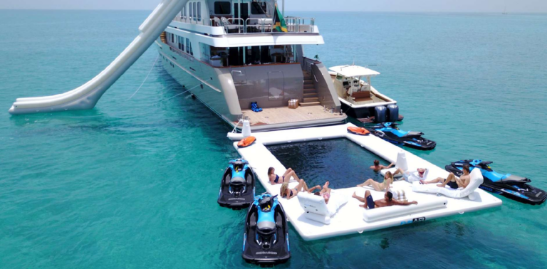 Swim Platform - Floating Pool And Toys