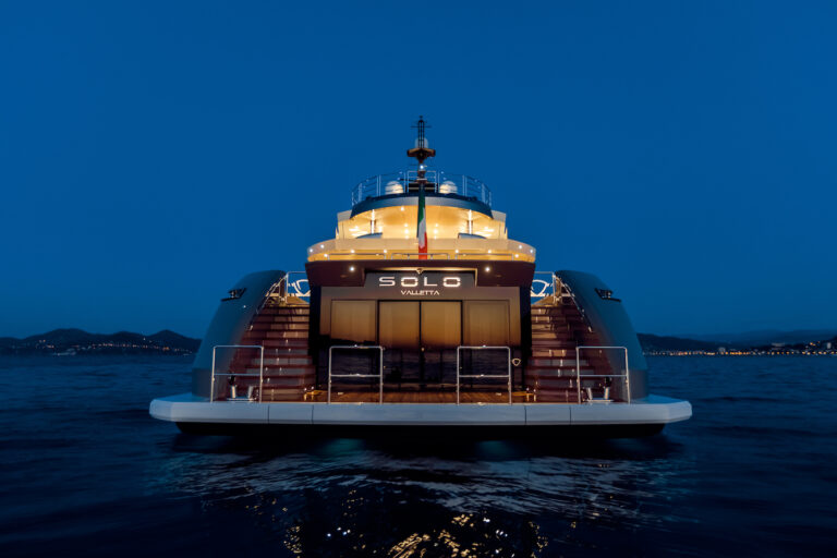 Swim Platform Transom At Night