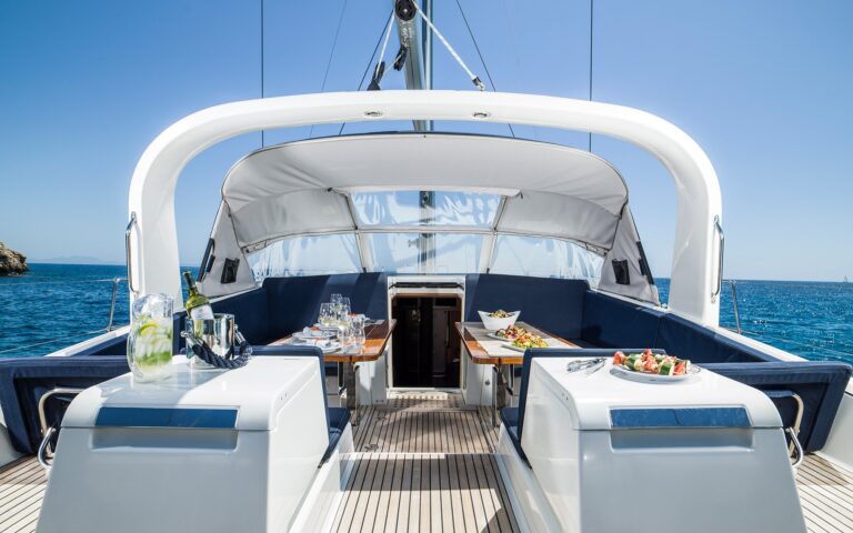 Cockpit on the aft deck