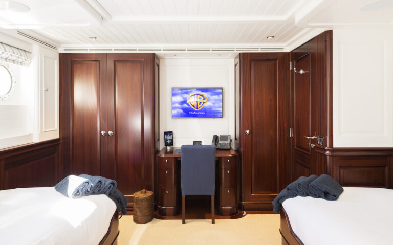 Twin Guest Cabin Wardrobes And Tv