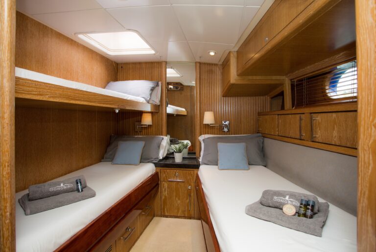 Twin Guest Cabin With Bunk Bed Down