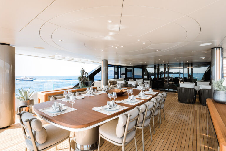 Upper Deck Dining Set Up