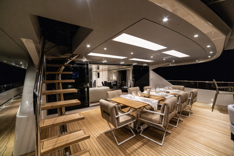 Upper Deck Exterior Dining Area
