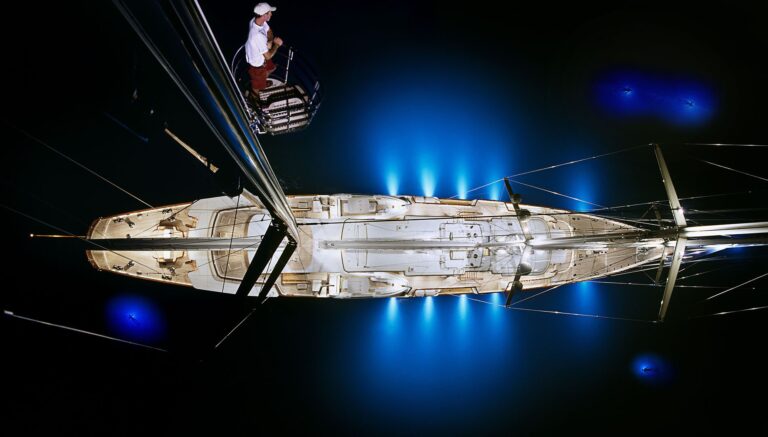 View From The Mast At Night