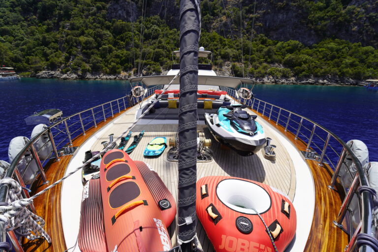 Water Toys Stored On The Bow