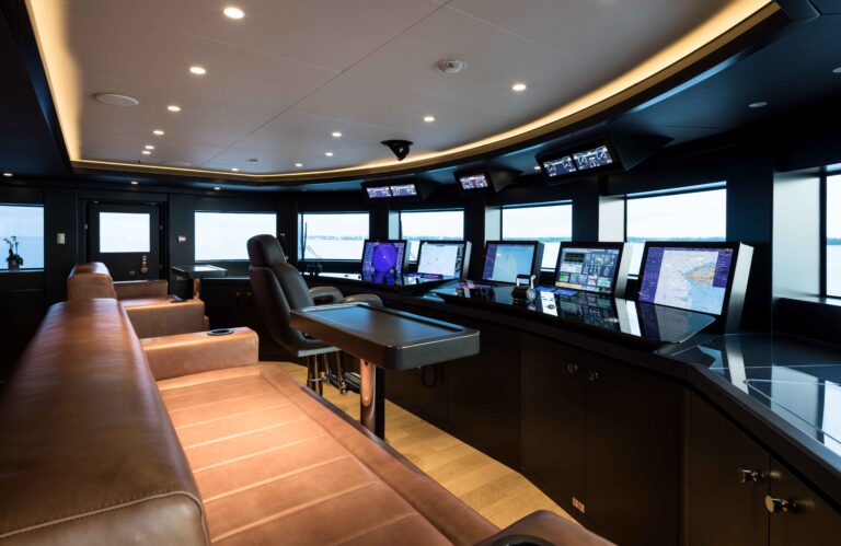 Wheelhouse On The Bridge Deck