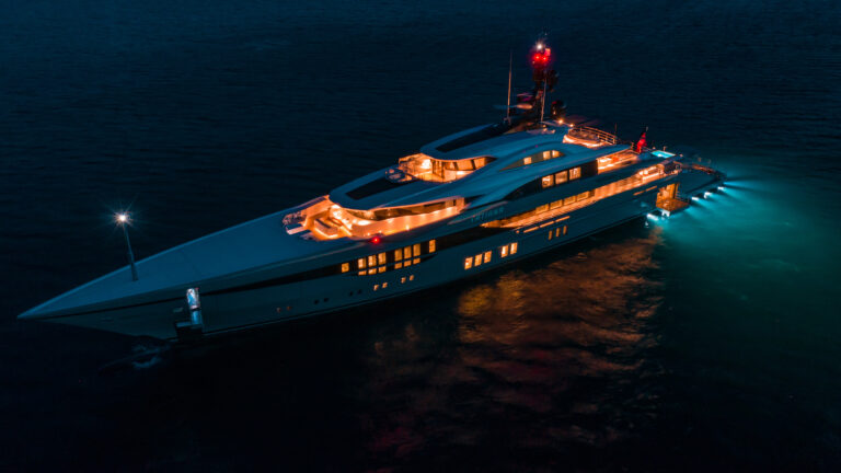 Yacht Tatiana By Night