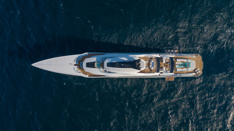Yacht Aerial Shot