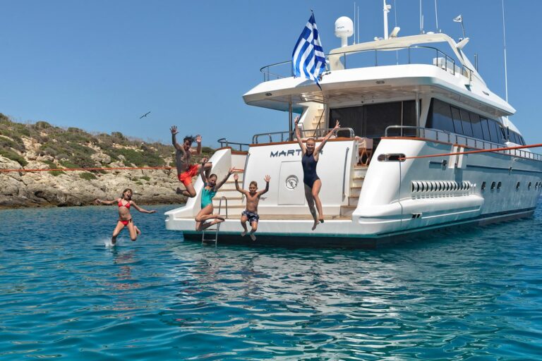 Yacht Martina Aft Swimming