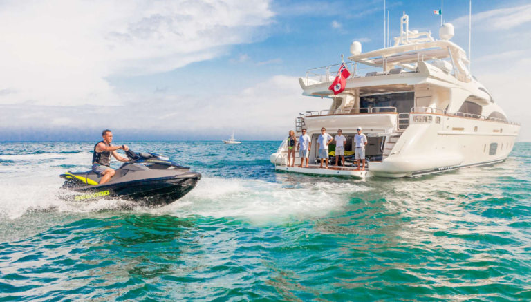 Yacht With Jetski