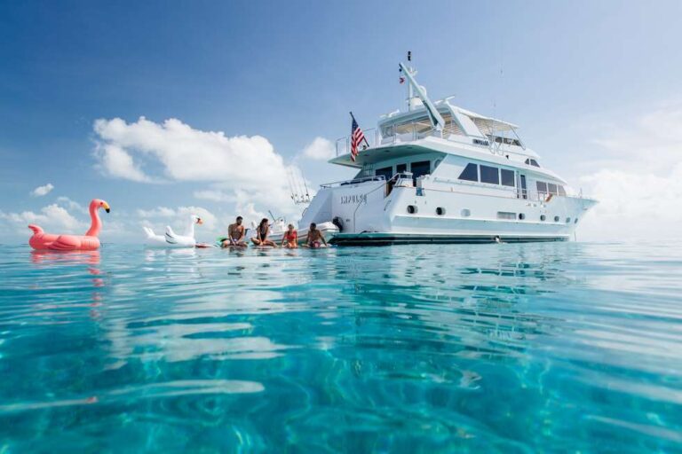 Yacht With Water Toys