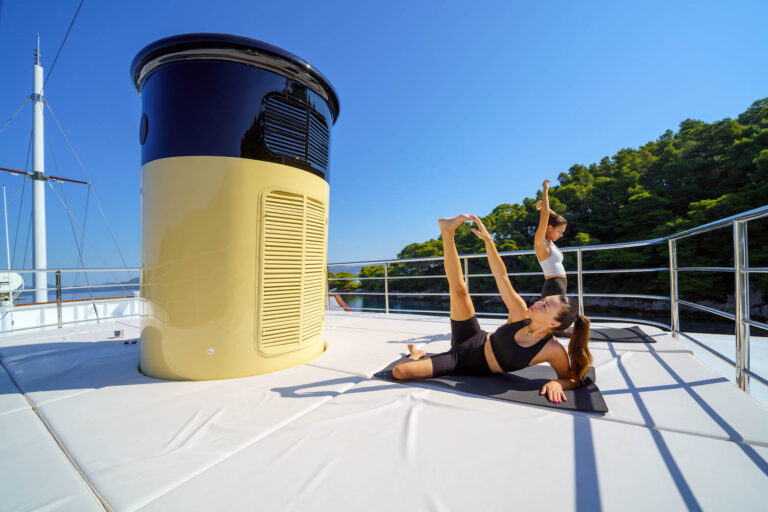 Yoga On Board A Yacht