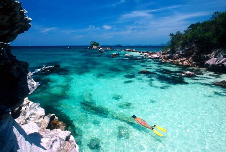 norkelling in Siliman Islands National Park. Thailand, Asia